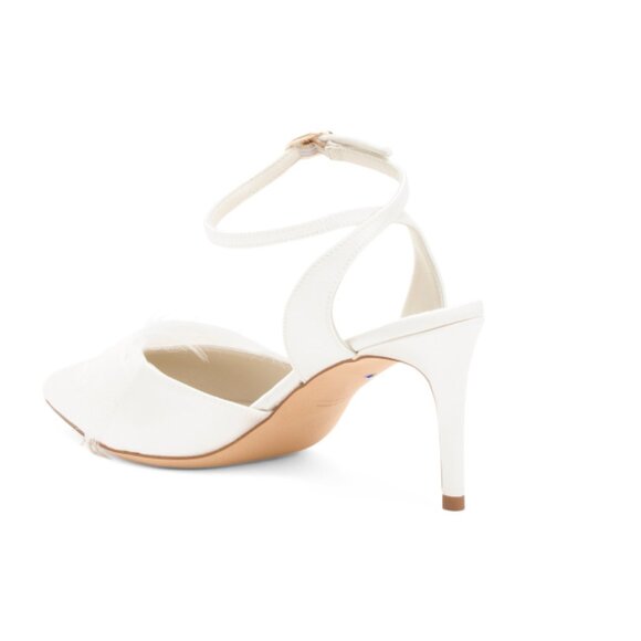 SOMETHING BLEU Ivory Made In Italy Effie Pumps - Picture 2 of 2